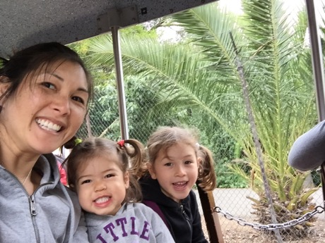 Mommy, Lauren and Maile on their girls day adventure to the zoo