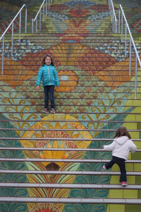 The steps at Lincoln Park are beautiful -  and fun to climb!