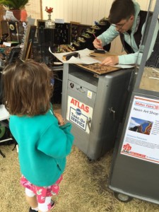 Taking in some glass blowing...