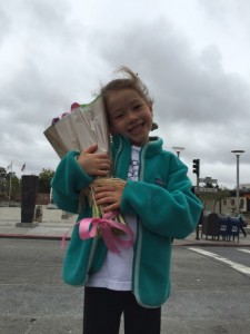 The proud dancer with flowers from yours truly...