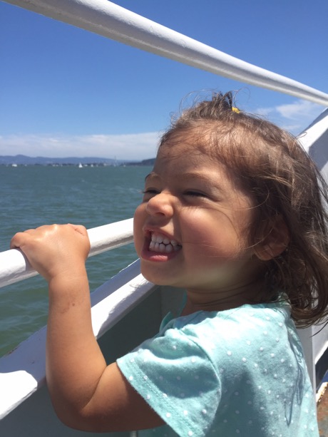 Lauren is a big fan of the ferry!