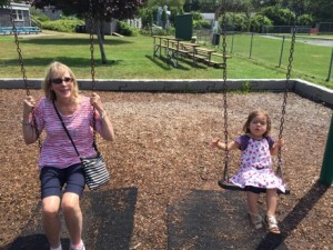 Swinging with Grandma Jill