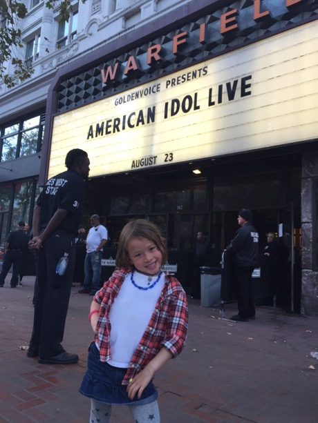 And there it is - outside Maile's first concert, American Idol Live at The Warfield!
