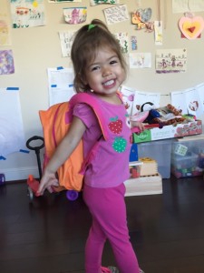 There she is! Our little preschooler!