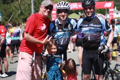 I ride every year with my best friend, Ryan - and I wouldn't be doing it at all if it wasn't for the guy on the left, Papa Mike!