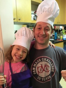 The cooking team - chef and sous chef!