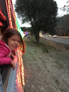 Lauren loved that she got to stick her head out the window!