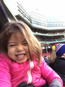 My first football game at Fenway Park! Do they always play here?