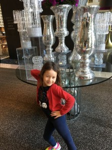 Maile doing her best fancy hotel pose in our fancy hotel...