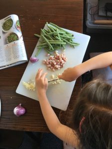 Getting things prepped for some harticort verts and pancetta...