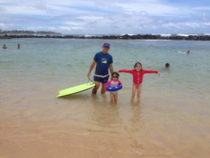 Beach time with Papa Cal!