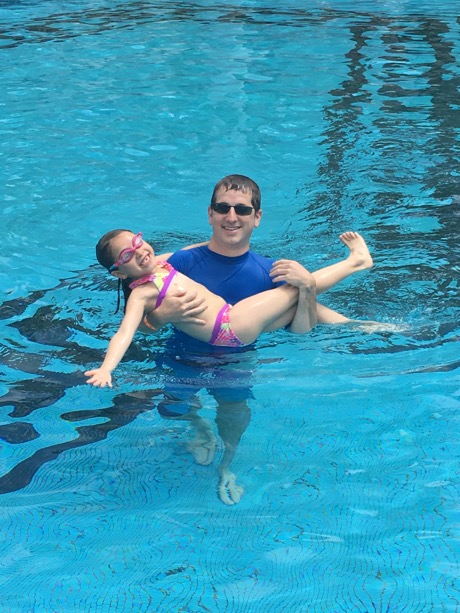 On Tuesday we spent the day at the Marriott pool and spent hours goofing around...