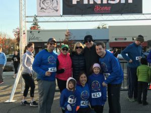 The whole family got involved in the trotting!