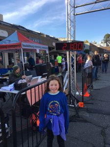 Maile Girl at the finish line