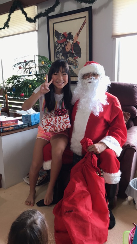 Katie and Santa