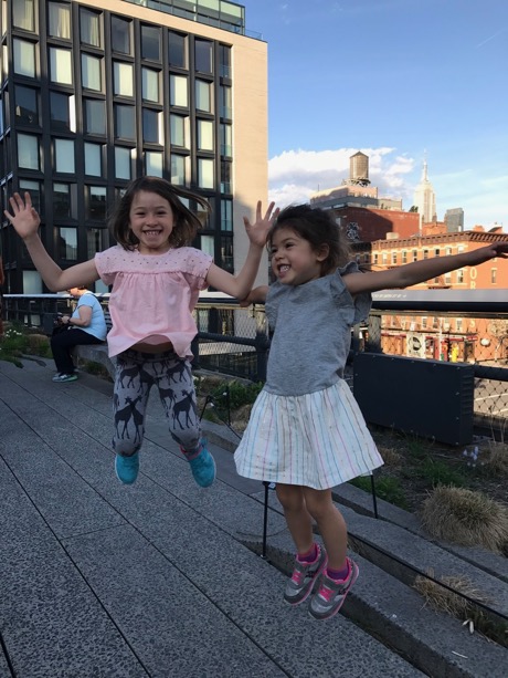 High jumping on the high line!