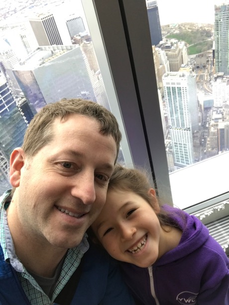 Maile Girl and I high, high above NYC